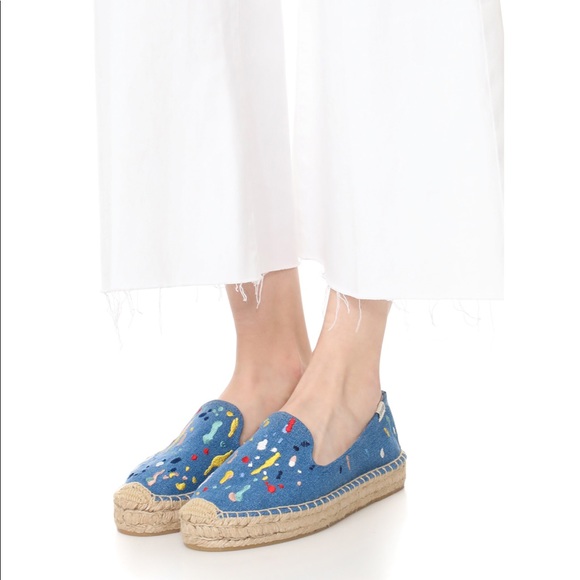 Soludos Splatter Paint Platform Espadrilles
